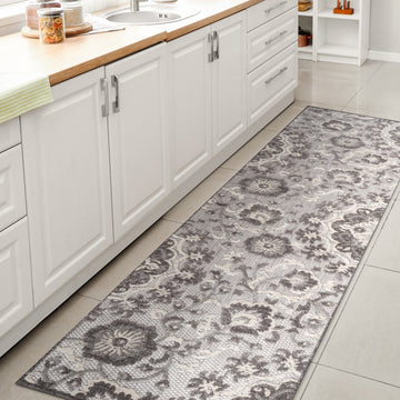 Lucena Modern Medallion High-low Indoor/outdoor Area Rug